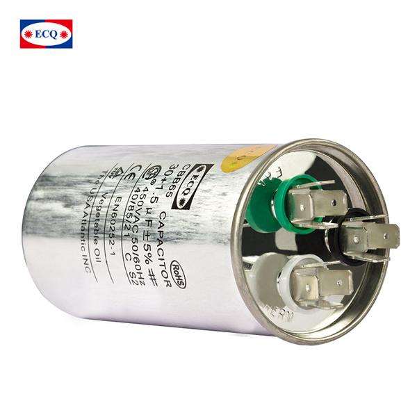 heat pump AC dual run round capacitor